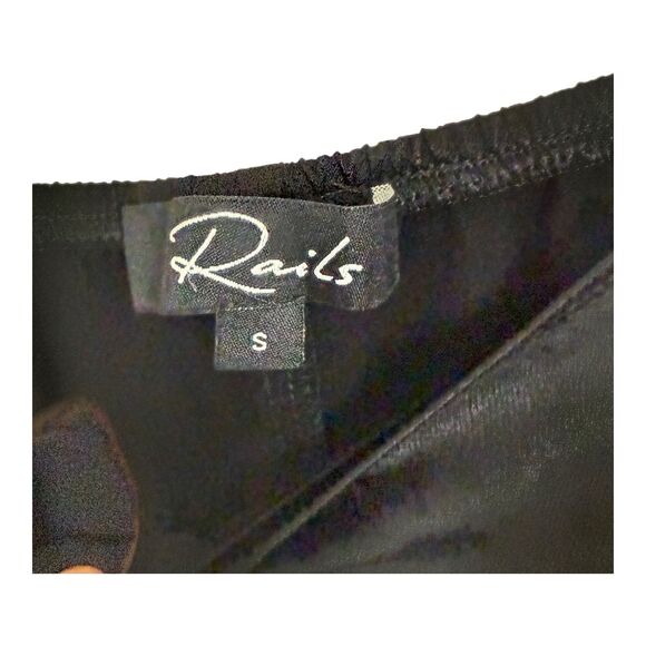 Rails Vita Pajama Sleep Set Black Cami Tank Top & Matching Shorts Sz Small - Picture 3 of 11